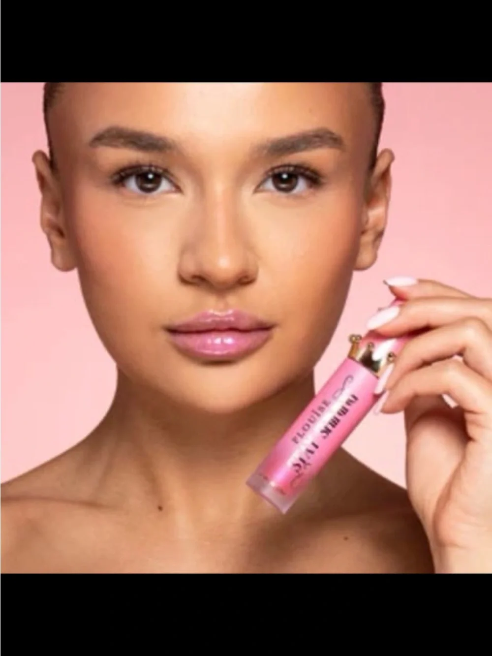 P. Louise Bad B*tch Energy Crystal Lipgloss & Balm Duo Cherry Bubblegum Set BNIB
